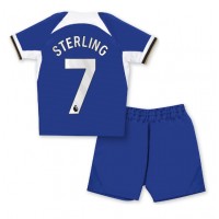Dětský Fotbalový dres Chelsea Raheem Sterling #7 2023-24 Domácí Krátký Rukáv (+ trenýrky)
